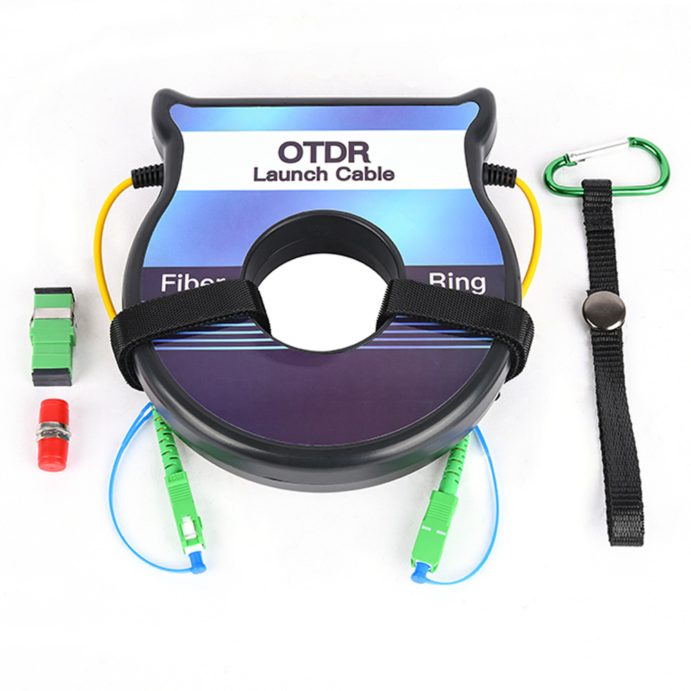 OTDR Launch Cable Box Singlemode 500 Meter Fiber Optic Dead Zone Test Tool  Set Kit 